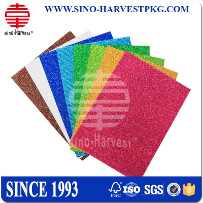 Super glitter corrugated paper